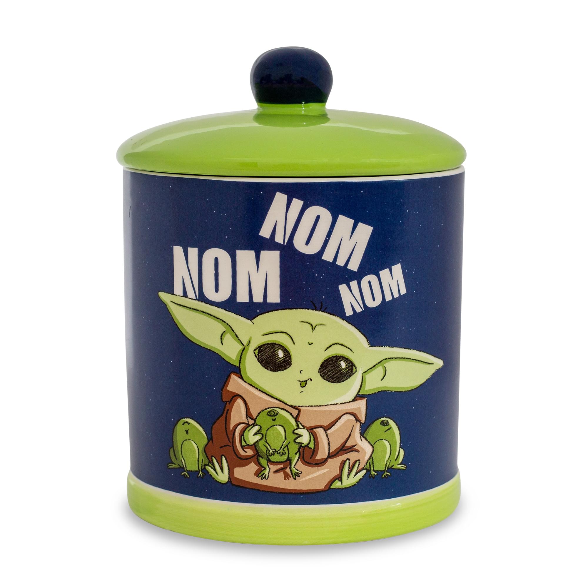 Star Wars: The Mandalorian Grogu "Nom Nom Nom" Frogs Ceramic Cookie Jar