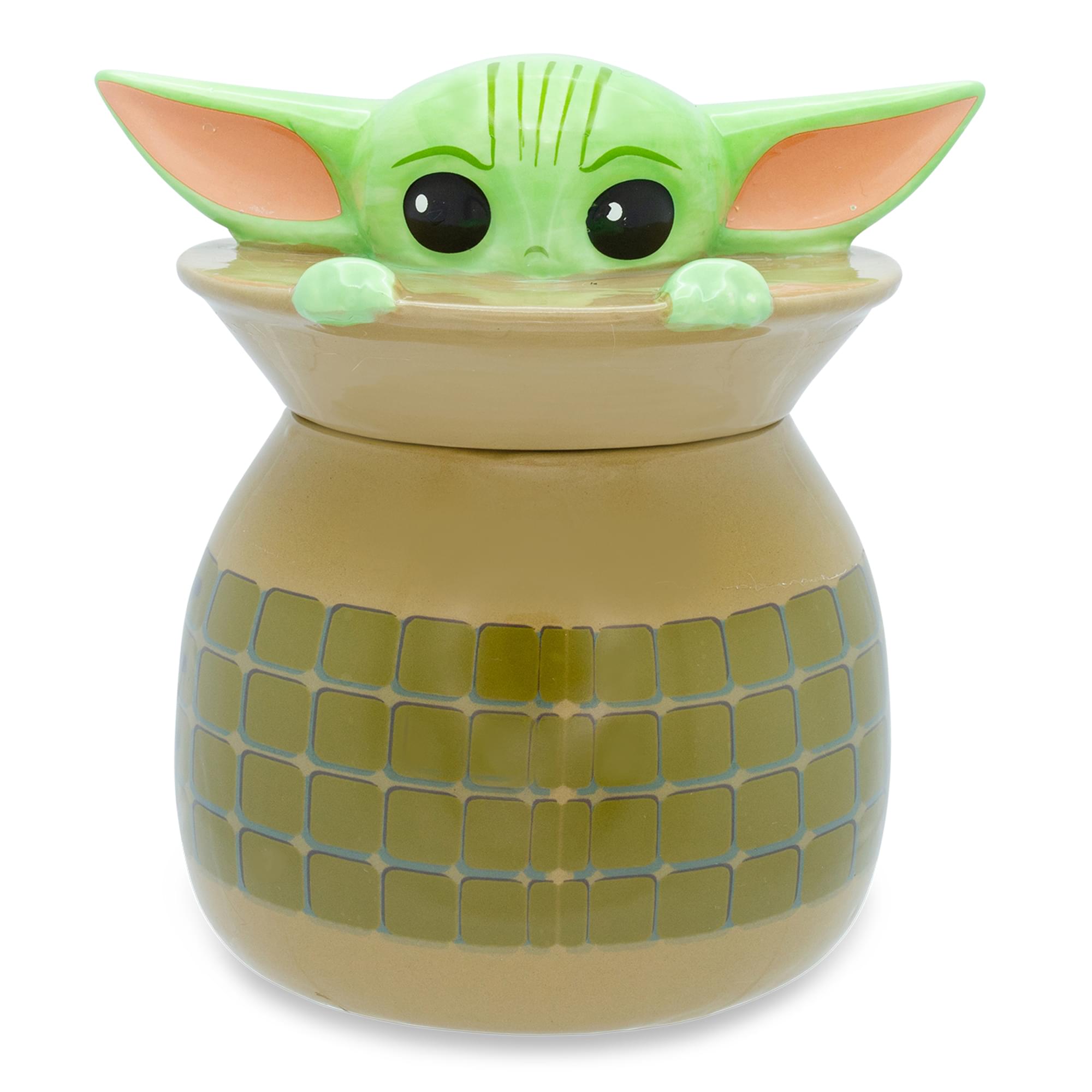 Star Wars: The Mandalorian Grogu Ceramic Cookie Jar Container | 6 Inches Tall