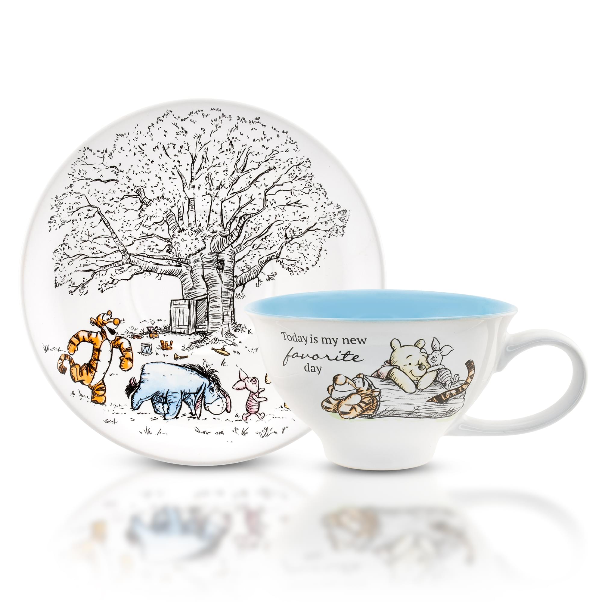 Disney Winnie The Pooh And Friends Ceramic Teacup and Saucer Set