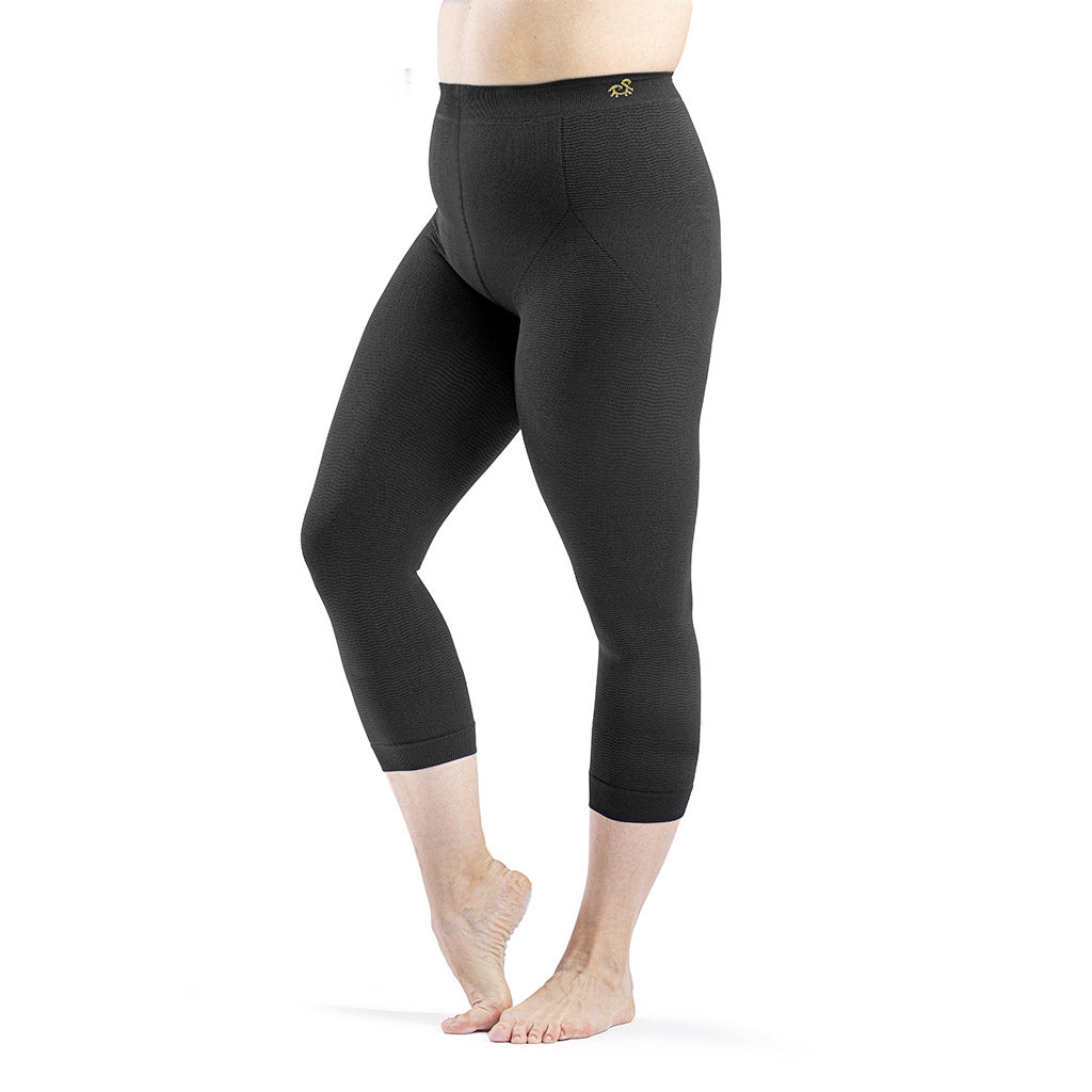 Solidea Be You Capri Curvy Mikromassage Leggings 15 21 mmHg Blå Tonic 1S-XL