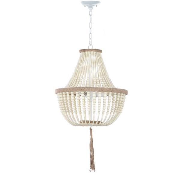 Safavieh Lush Kristi Beaded 16 Inch Cage Pendant Lush Kristi Beaded - LIT4477B - Transitional