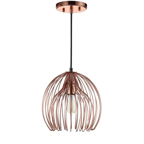 Safavieh Deena 10 Inch LED Cage Pendant Deena - PND4029A - Transitional