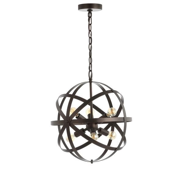 Safavieh Brycen 16 Inch LED Cage Pendant Brycen - PND4053A - Transitional
