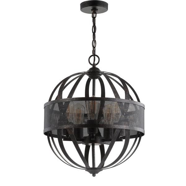 Safavieh Colby 16 Inch LED Cage Pendant Colby - PND4057A - Transitional