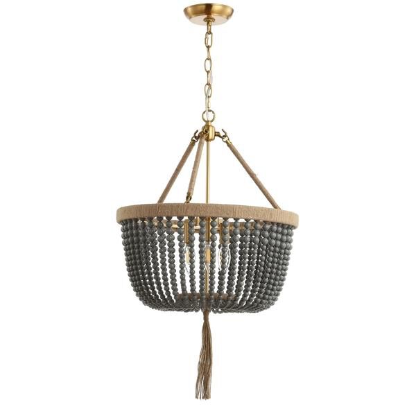 Safavieh Adra 18 Inch LED Cage Pendant Adra - PND4084A - Transitional