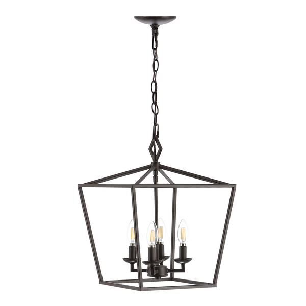 Safavieh Rosalen 14 Inch LED Cage Pendant Rosalen - PND4086A - Transitional
