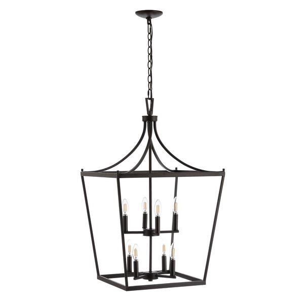 Safavieh Vallor 20 Inch LED Cage Pendant Vallor - PND4092A - Transitional