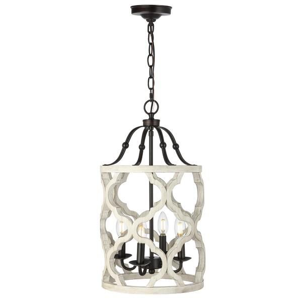 Safavieh Quinby 12 Inch LED Cage Pendant Quinby - PND4098A - Transitional