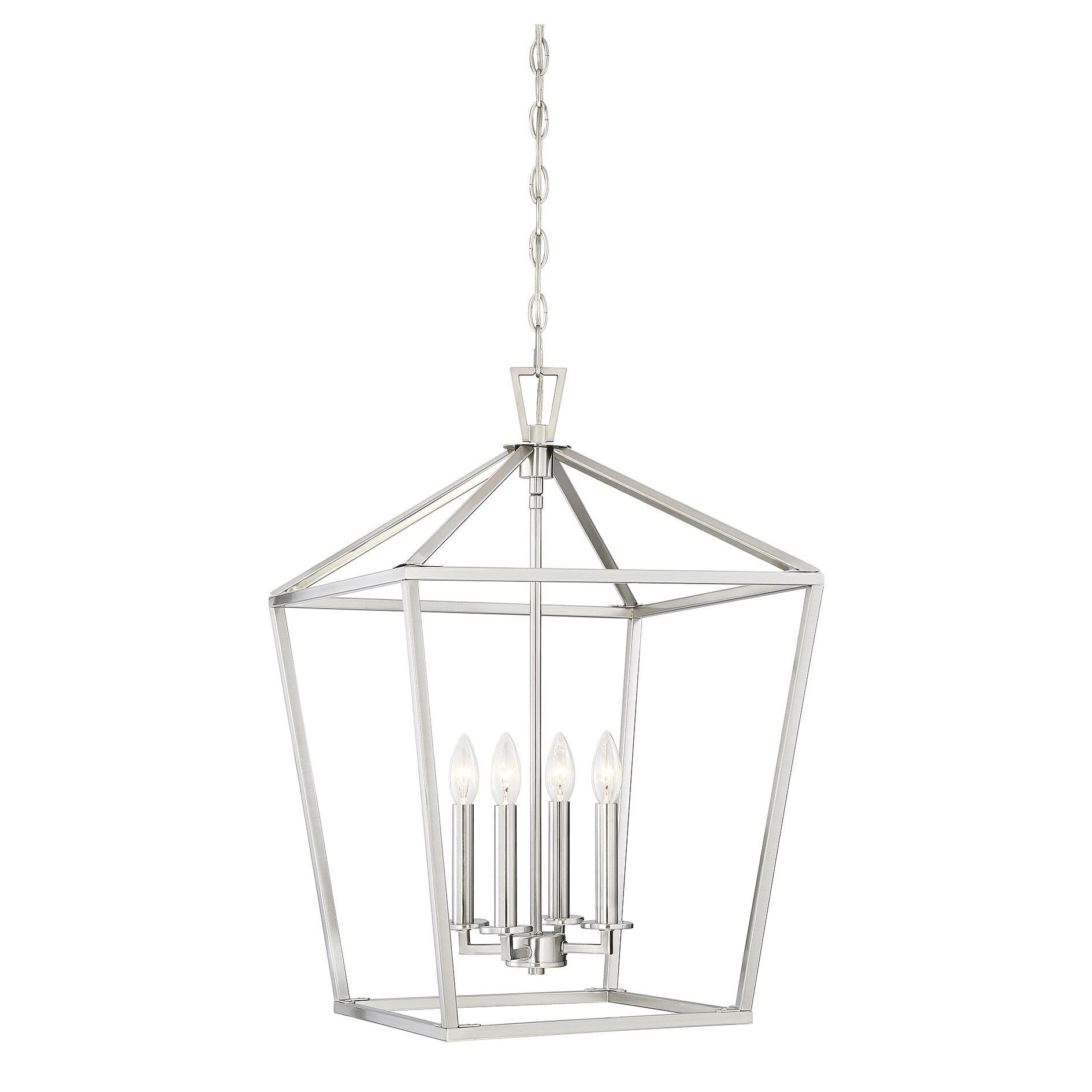 Savoy House Townsend 17 Inch Cage Pendant Townsend - 3-421-4-SN - Transitional