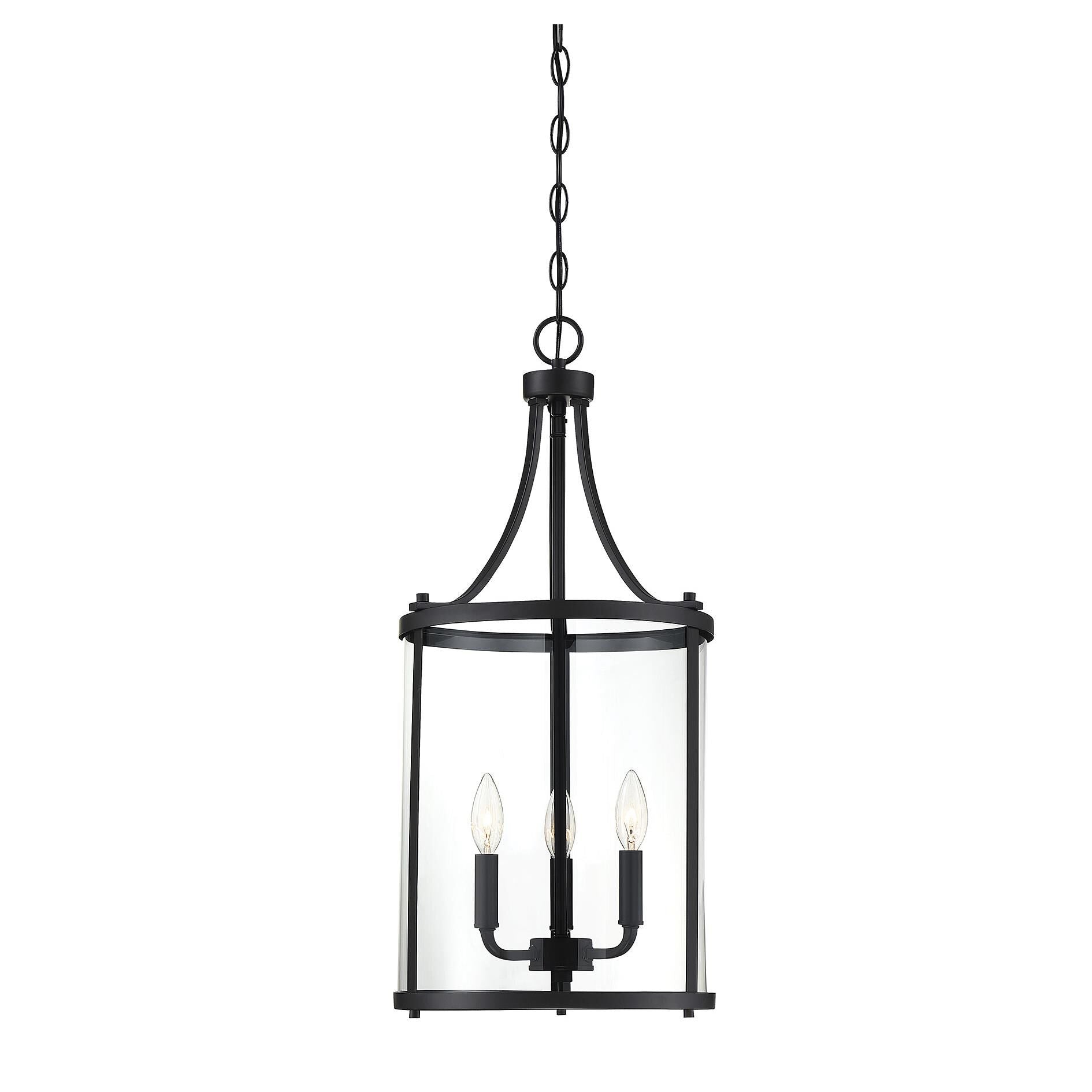 Savoy House Penrose 12 Inch Cage Pendant Penrose - 7-1040-3-BK - Transitional