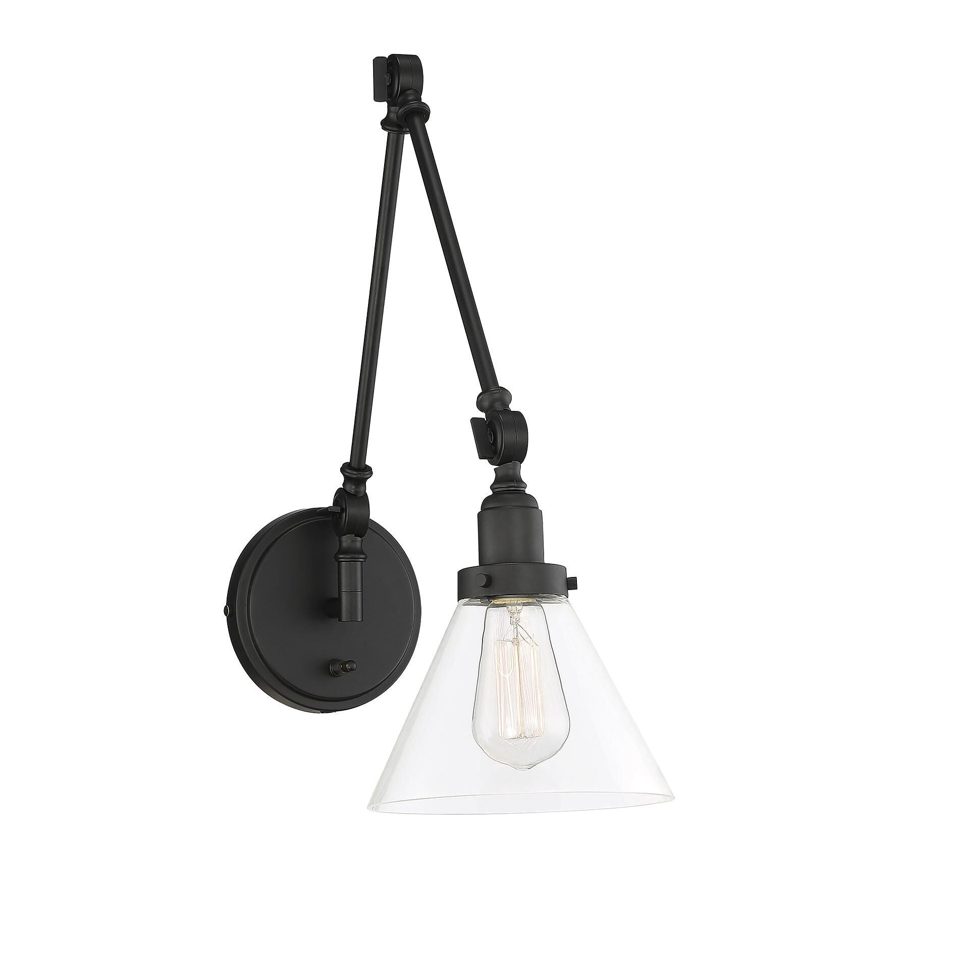 Savoy House Drake Wall Swing Lamp Drake - 9-9131CP-1-89 - Industrial