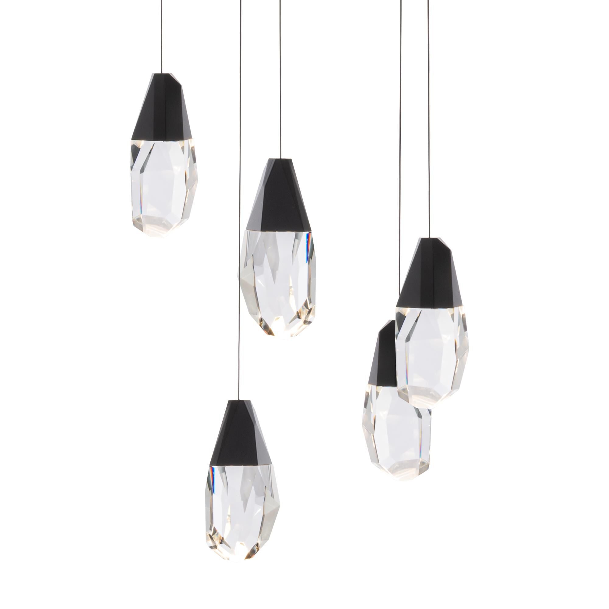 Schonbek Beyond Martini Multi Pendant Chandelier Martini - BPD20205O-BK - Modern Contemporary