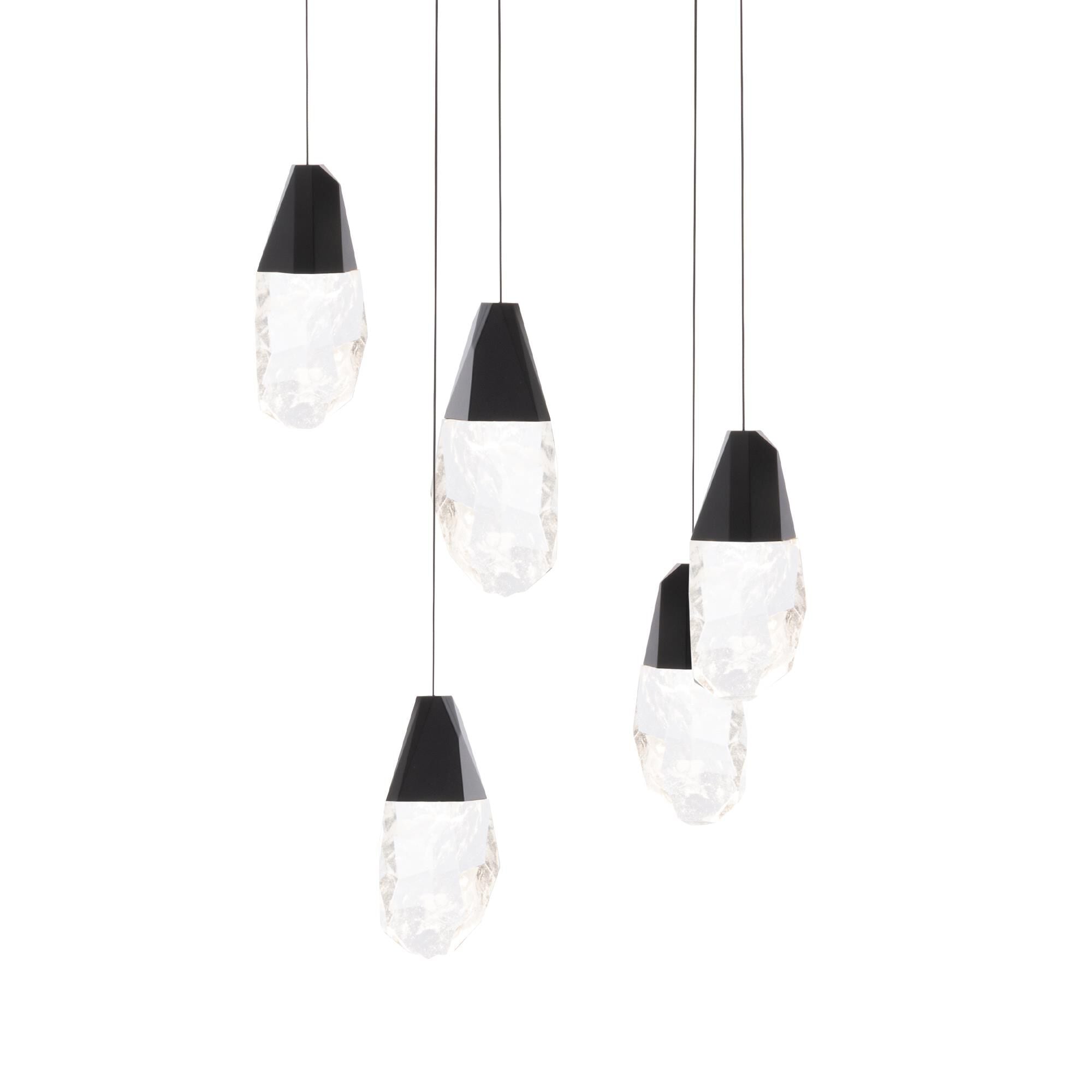 Schonbek Beyond Martini Multi Pendant Chandelier Martini - BPD20205OH-BK - Modern Contemporary