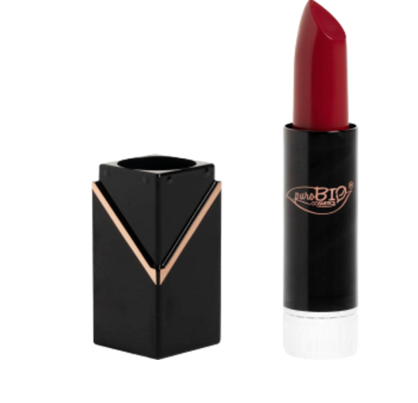 Purobio cosmetics Creamy Matte Lipstick Refill, 103 - Erdbeerrot (4,90 g)