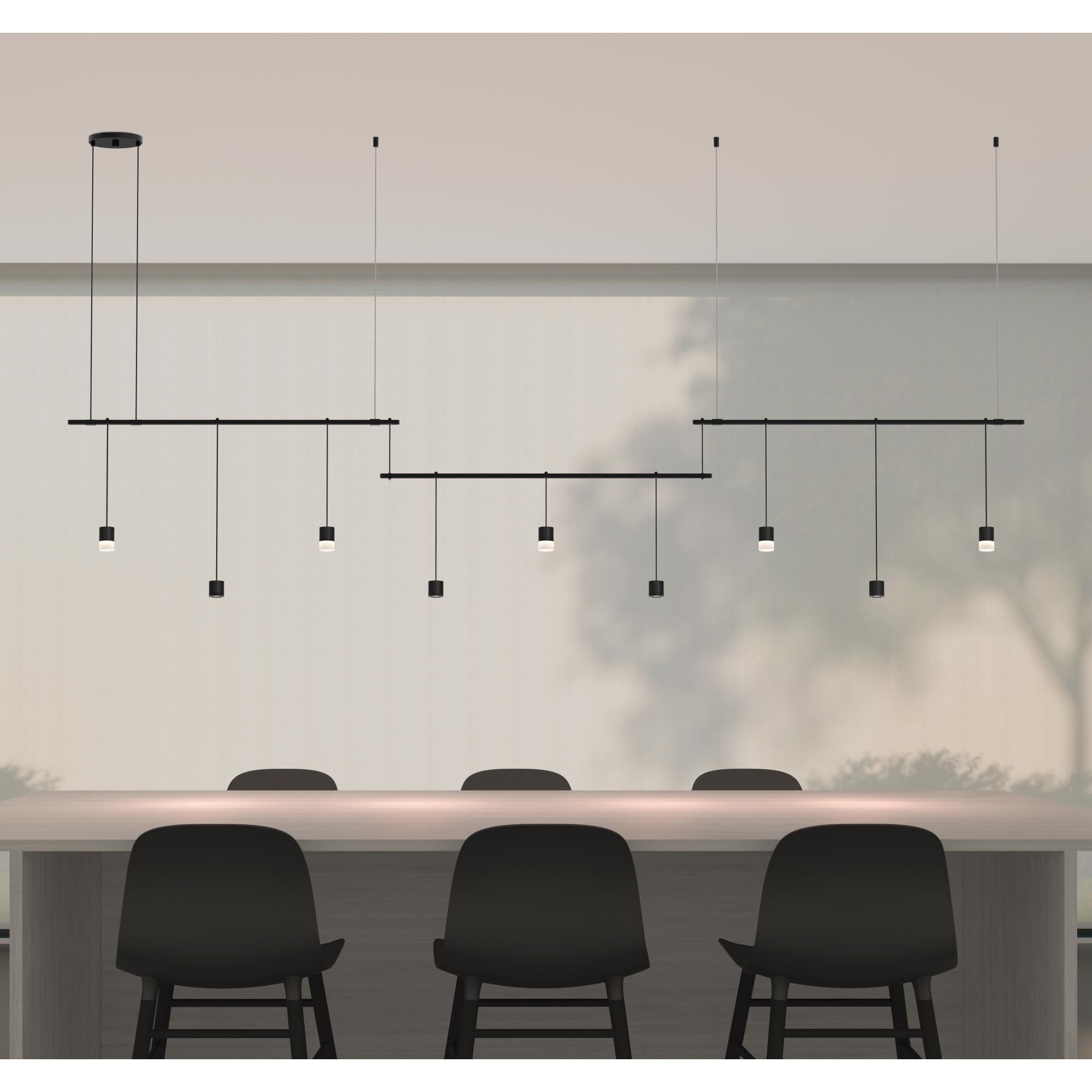 SONNEMAN Suspenders 104 Inch 9 Light LED Linear Suspension Light Suspenders - SLS0157 - Modern Contemporary