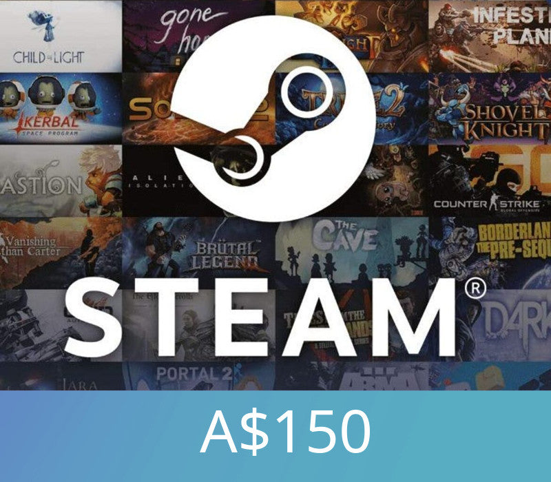 Steam Gift Card A$150 AU Activation Code