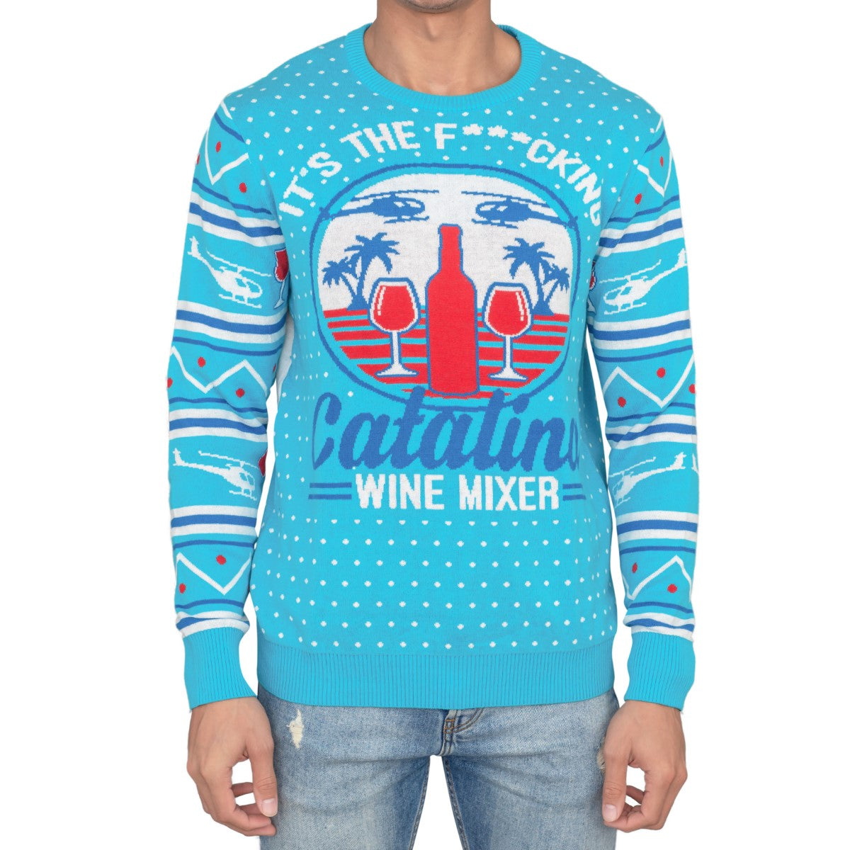 Step Brothers Catalina Wines Ugly Christmas Sweater - 3XL