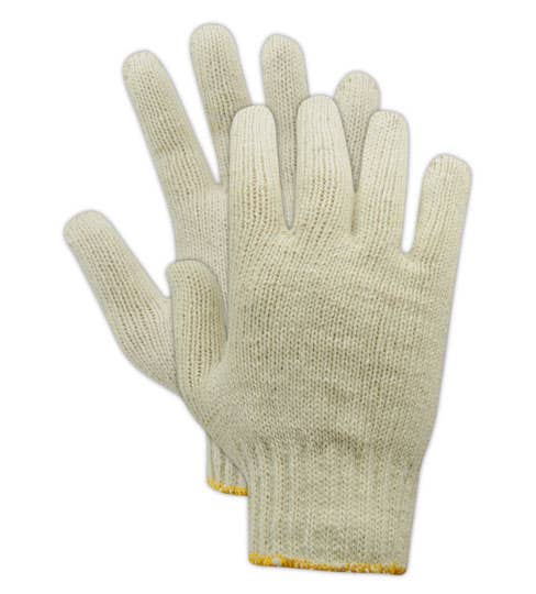 Magid KnitMaster White Standard Weight Machine Knit Gloves