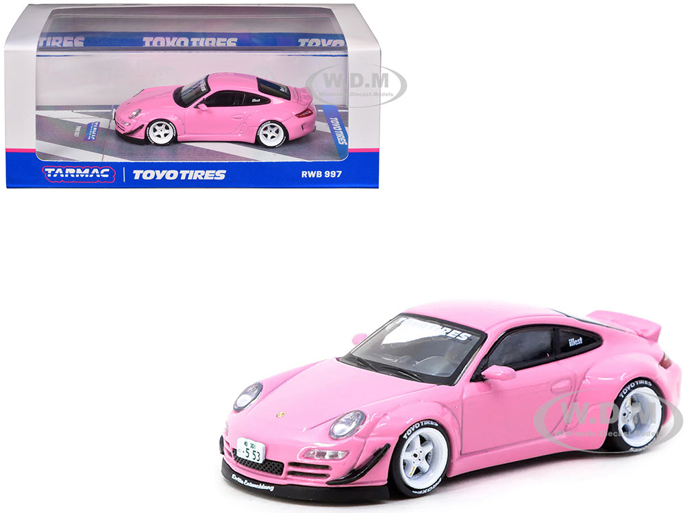 RWB 997 "Toyo Tires" Pink "Hobby64" Series 1-64 Diecast Model Car by Tarmac Works