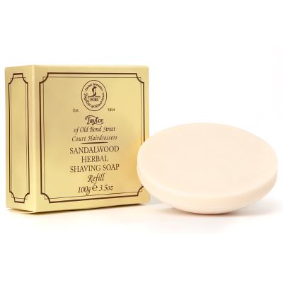 Taylor of old bond street Sandalwood Herbal Shaving Soap Refill 100g