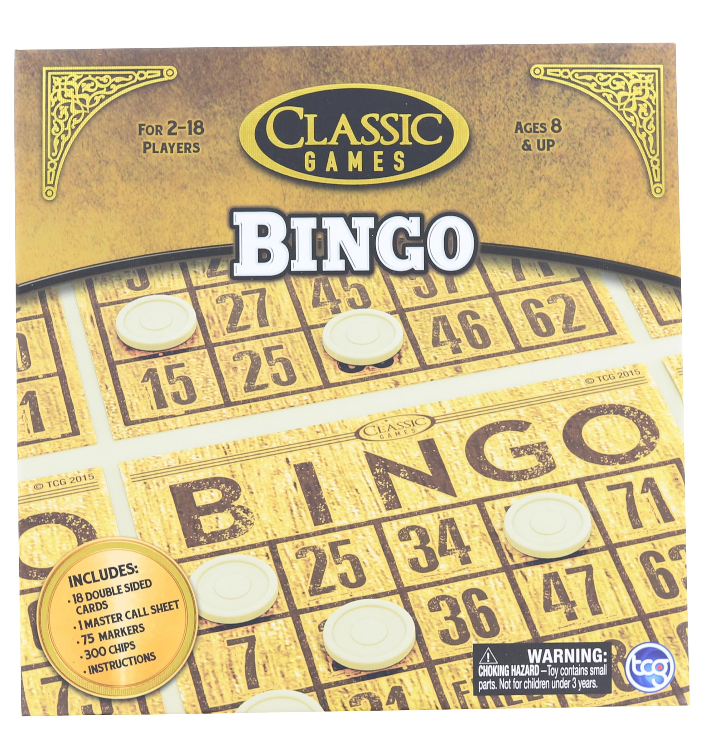Classic Games Wood Bingo Set