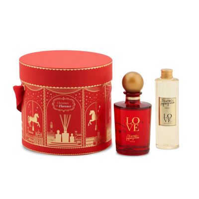 Teatro fragranze uniche Coffret Hatbox LOVE Sticks 250 ml + Recharge 250 ml