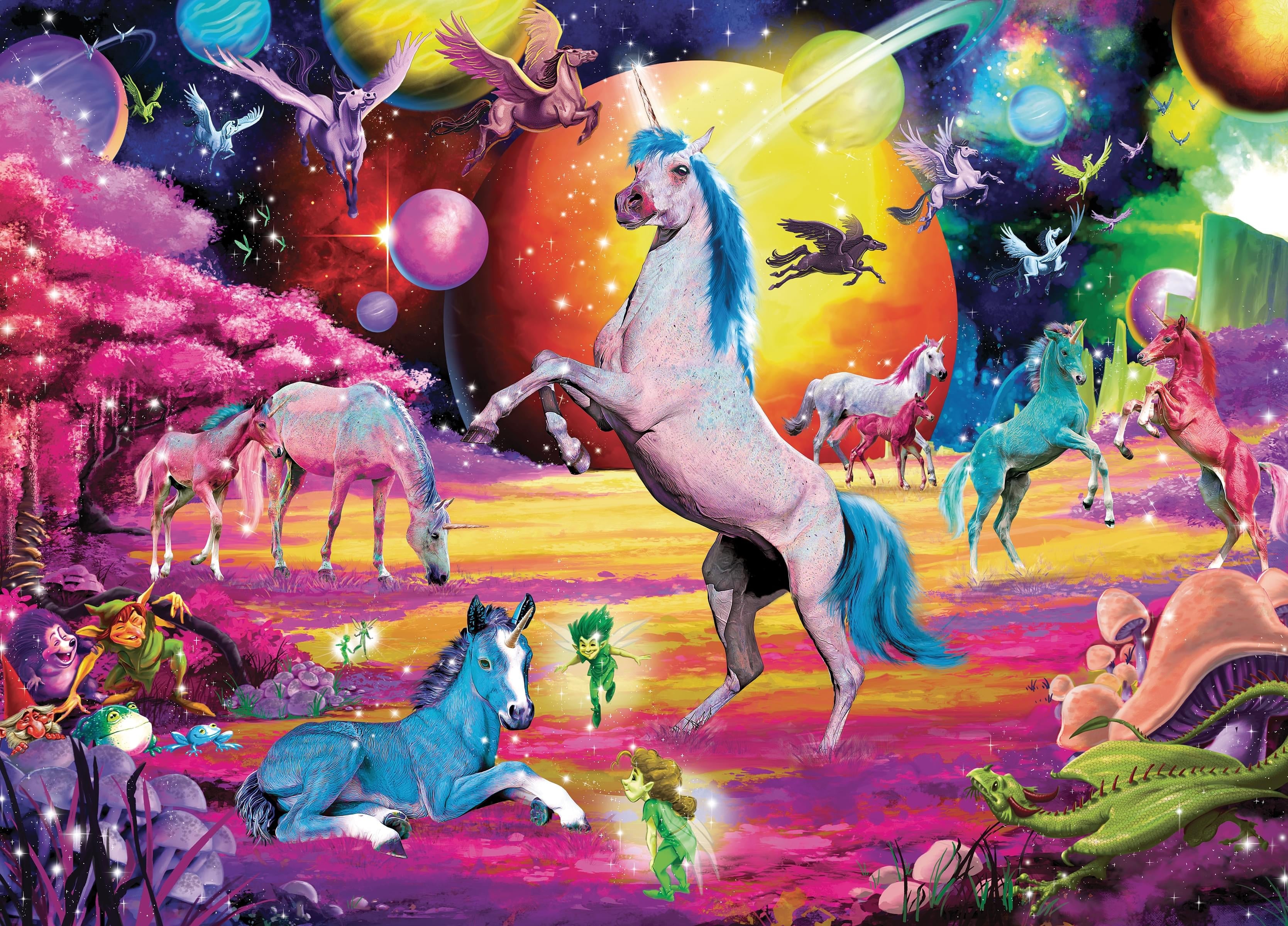 Universe of Unicorns Rainbow Fantasy Puzzle | 1000 Piece Jigsaw Puzzle
