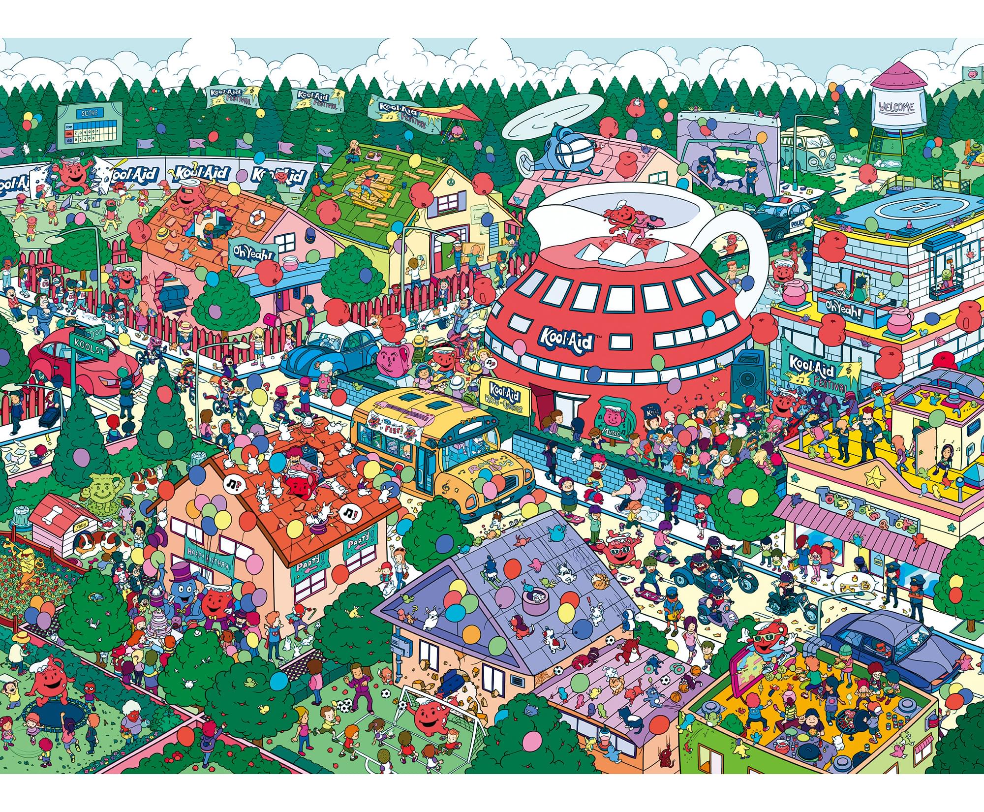Kool-Aid Find-It 500 Piece Jigsaw Puzzle
