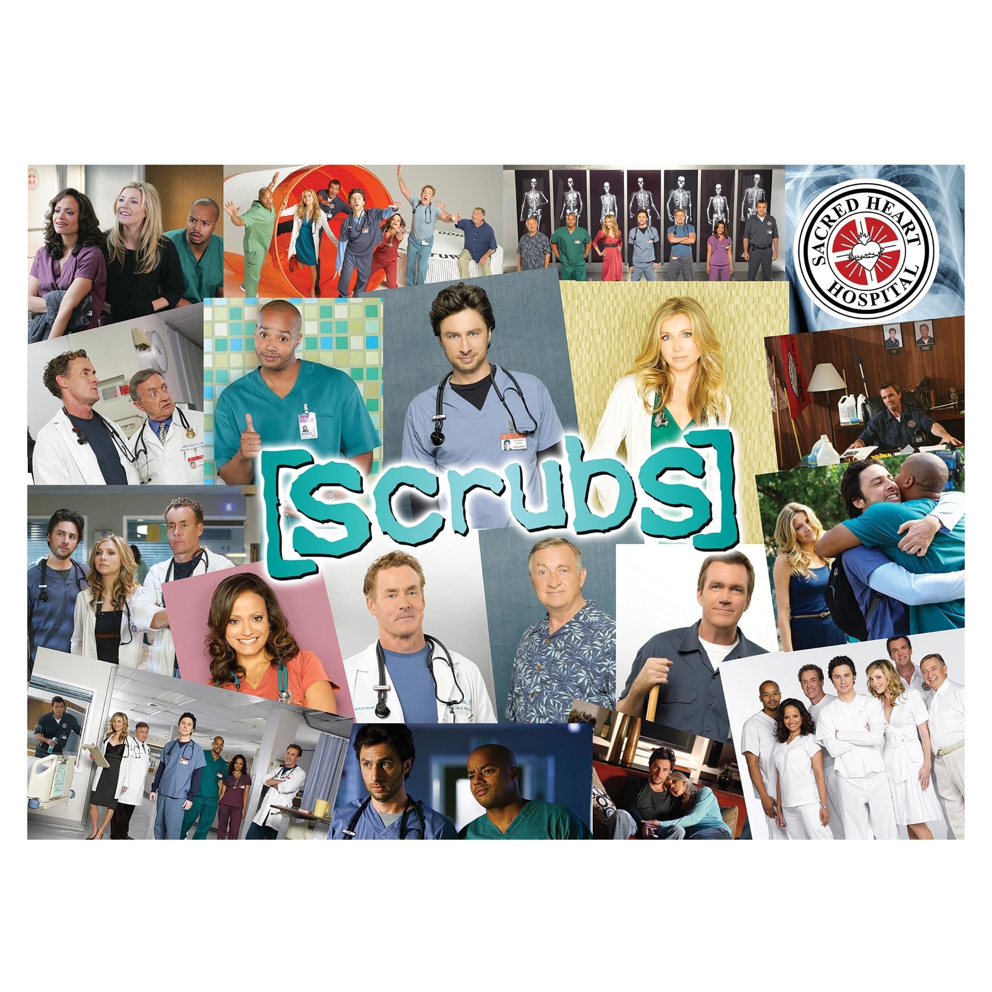 Scrubs Cast Collage 1000 Piece Jigsaw Puzzle