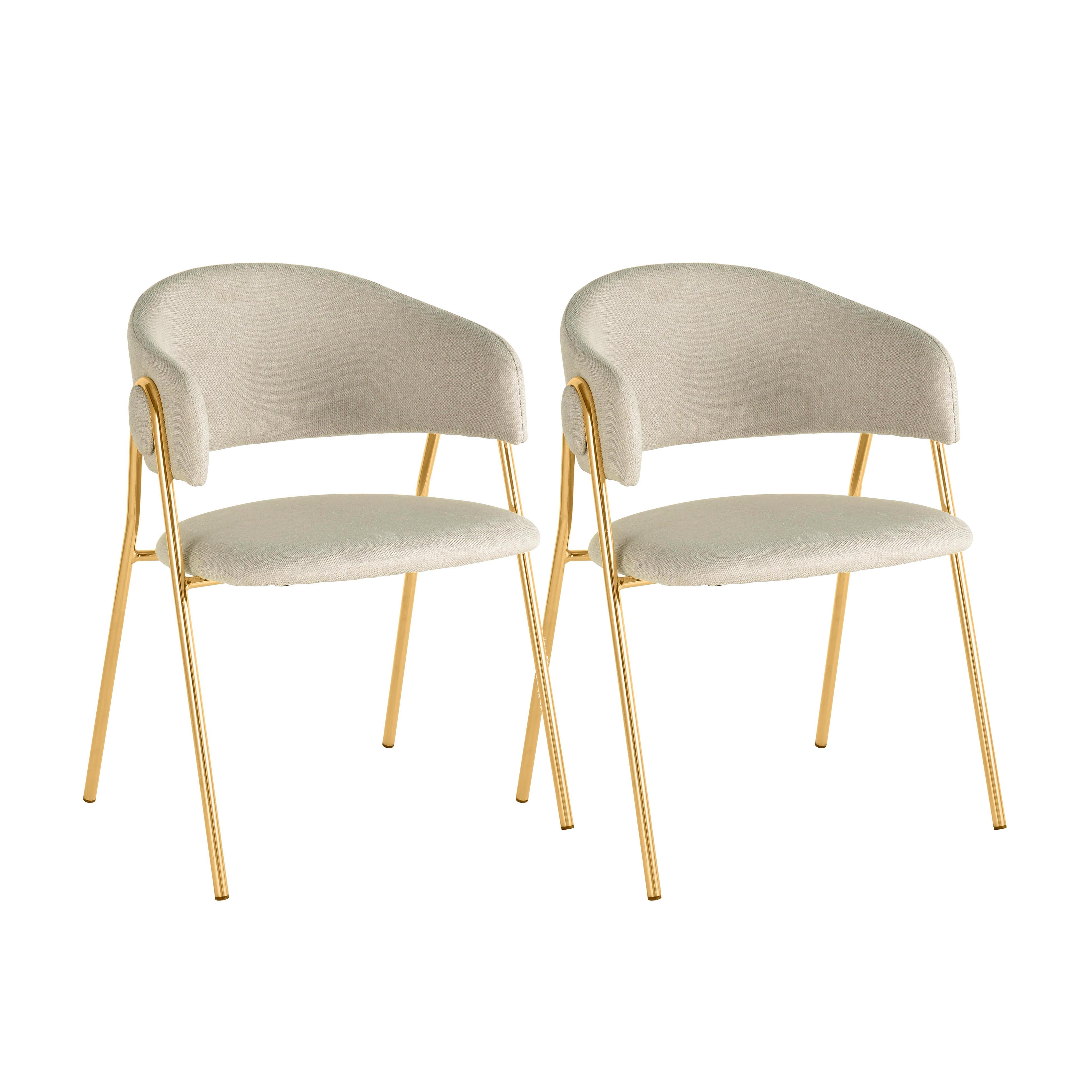Lara Cream Dining Chair - Set of 2