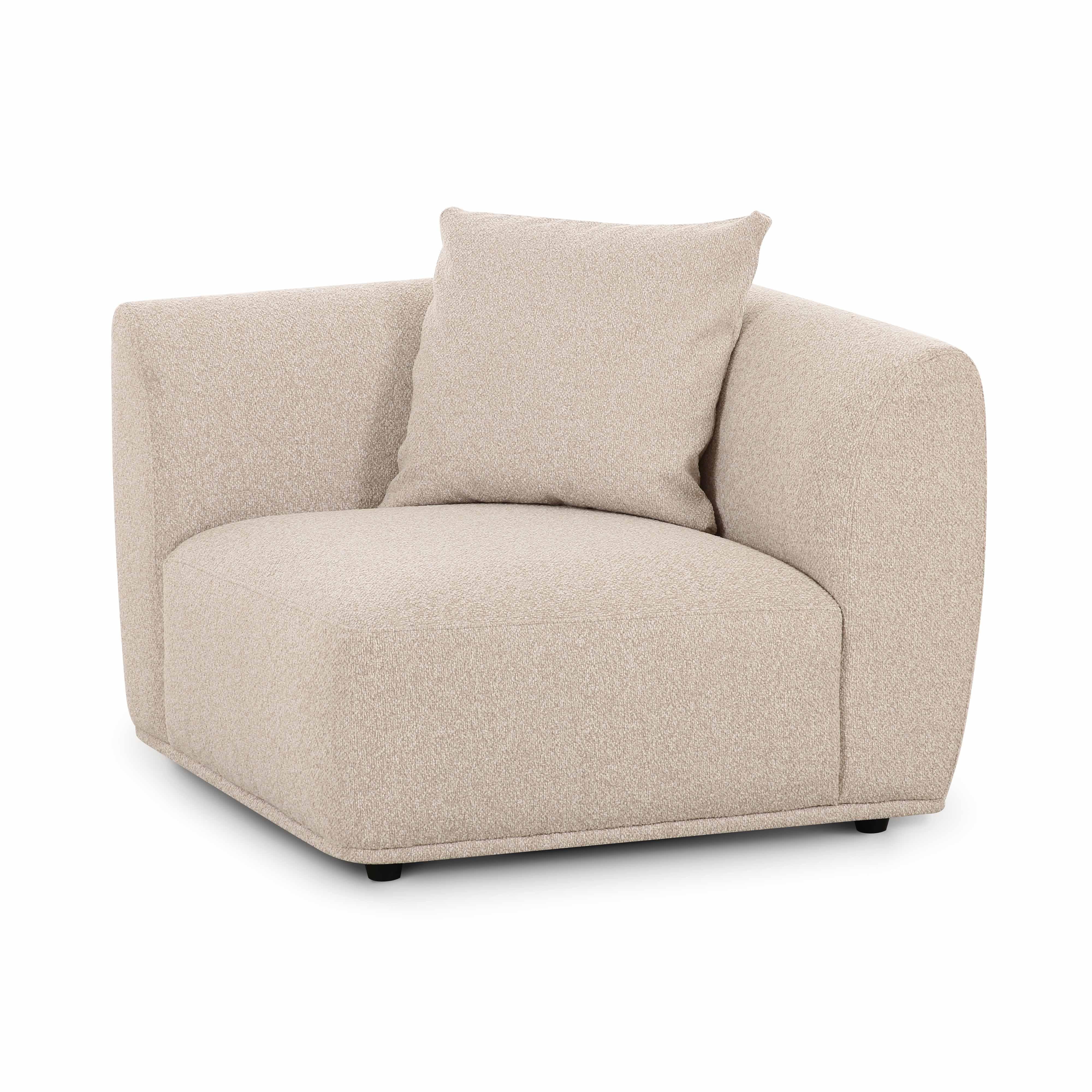 Sylvie Cream Boucle Corner Chair
