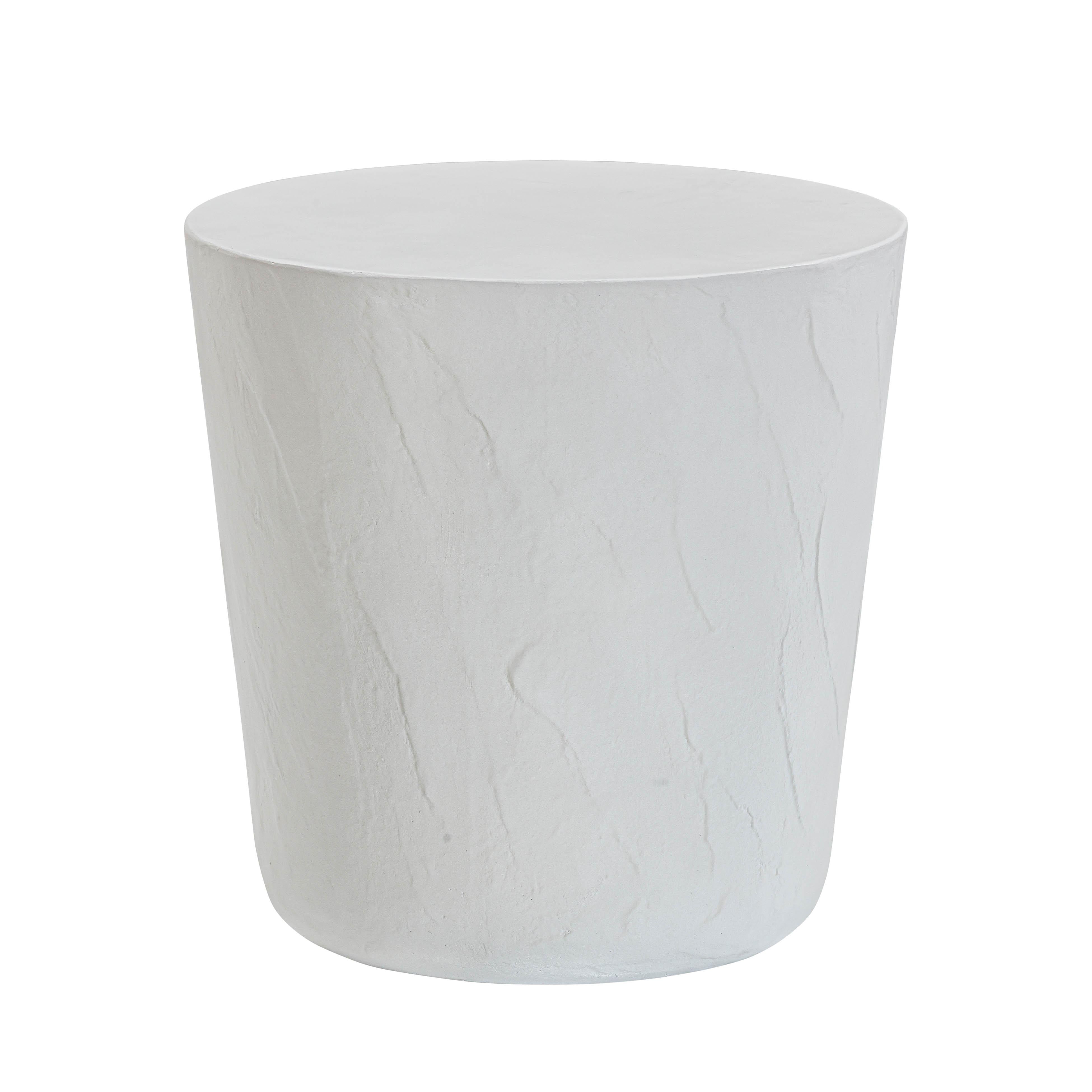 Margot Light Grey Faux Plaster Indoor - Outdoor Concrete Stool