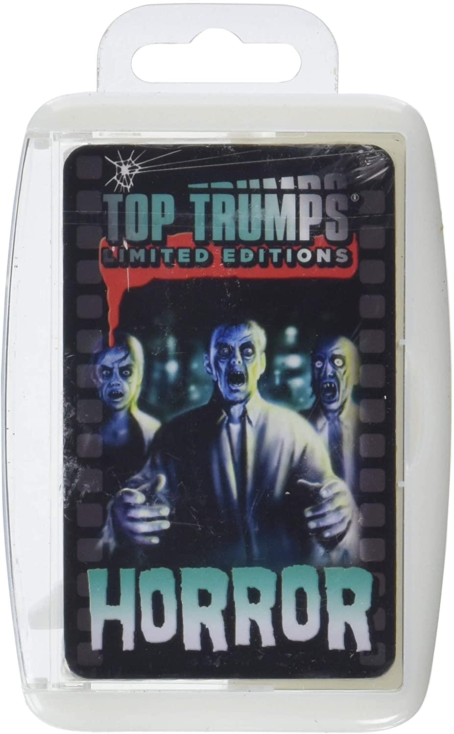 Horror 2020 Top Trumps Card Game w- Glow In The Dark Case