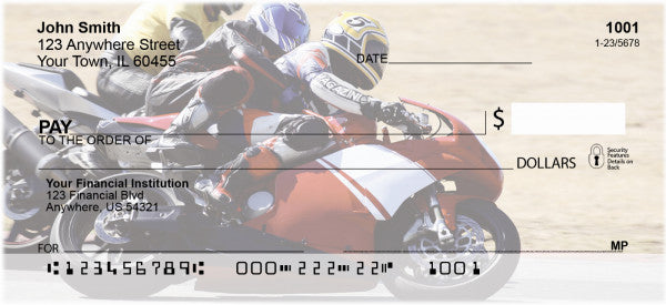 Racing Superbikes Personal Checks