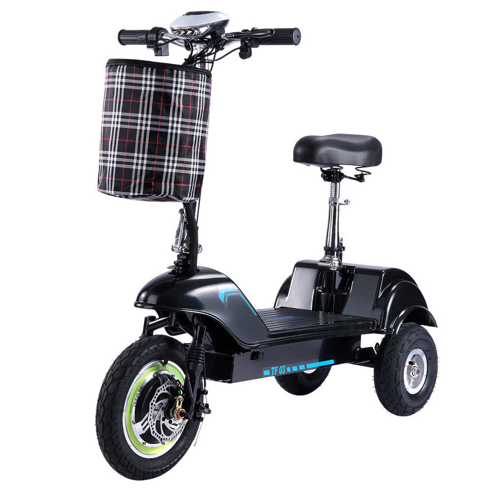 TWOFISH TF03 Electric Scooter with Seat 350W 48V 15Ah 28km-h Blue