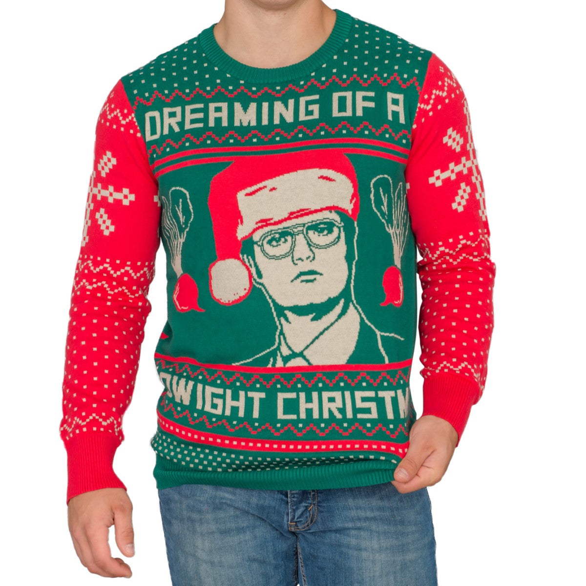 The Office Dwight Schrute Christmas Beets Ugly Christmas Sweater - XL