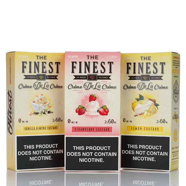 The Finest E-Liquid Creme De La Creme - No Nicotine Vape Juice - 120ml