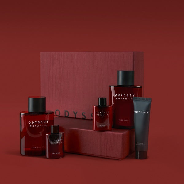 ODYSSEY Romantic Gift Set(Product : Refiner 130ml+Emulsion 130ml - Free Sample : Refiner 130ml+Emulsion 130ml+shavingandcleansingfoam 30ml)