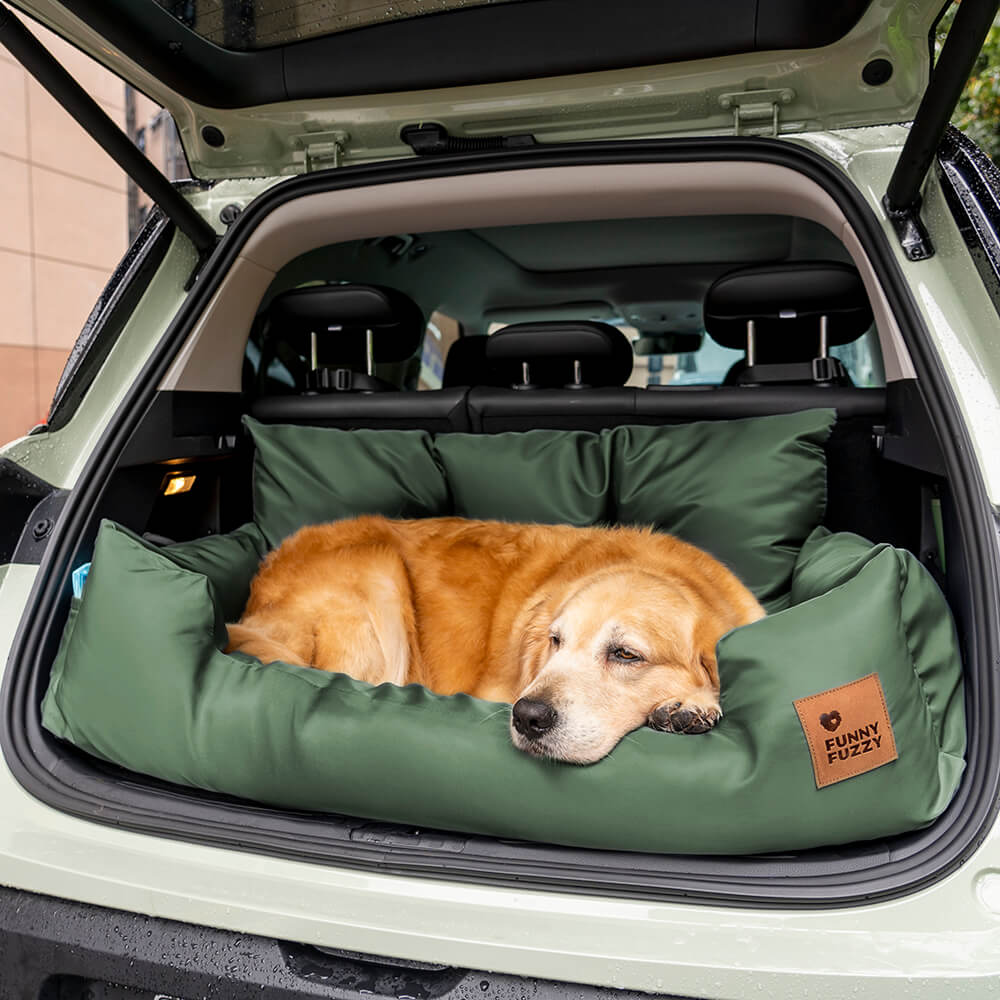 Dog Bed Car Seat, Super Waterproof Olive Green - X-Large
