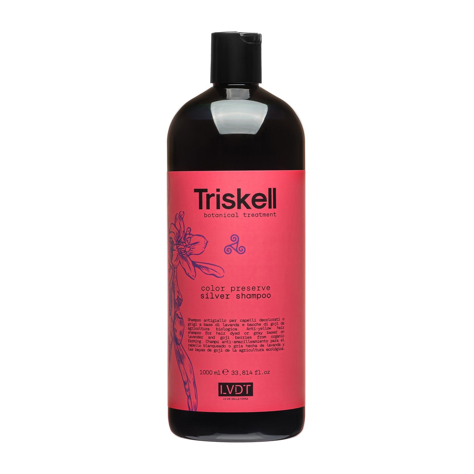 Farbkonservierendes Silbershampoo 1000ml Triskell New Botanical Treatment