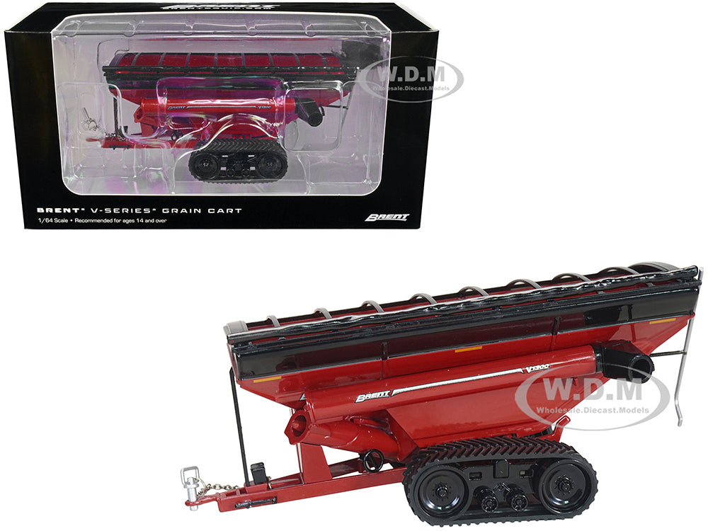 Brent V1300 Grain Cart with Tracks Red 1-64 Diecast Model by SpecCast