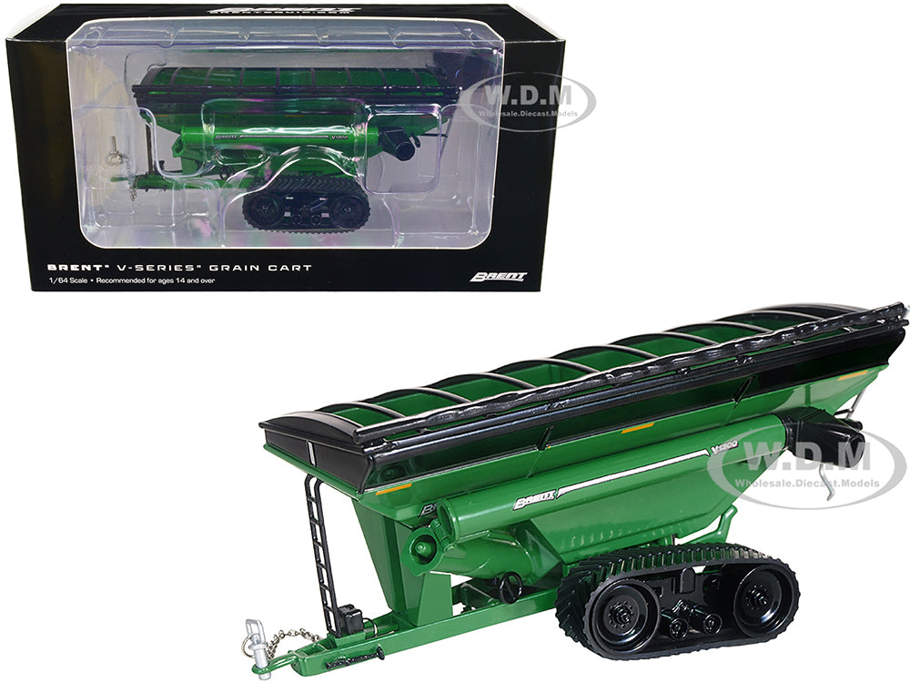 Brent V1300 Grain Cart with Tracks Green 1-64 Diecast Model by SpecCast