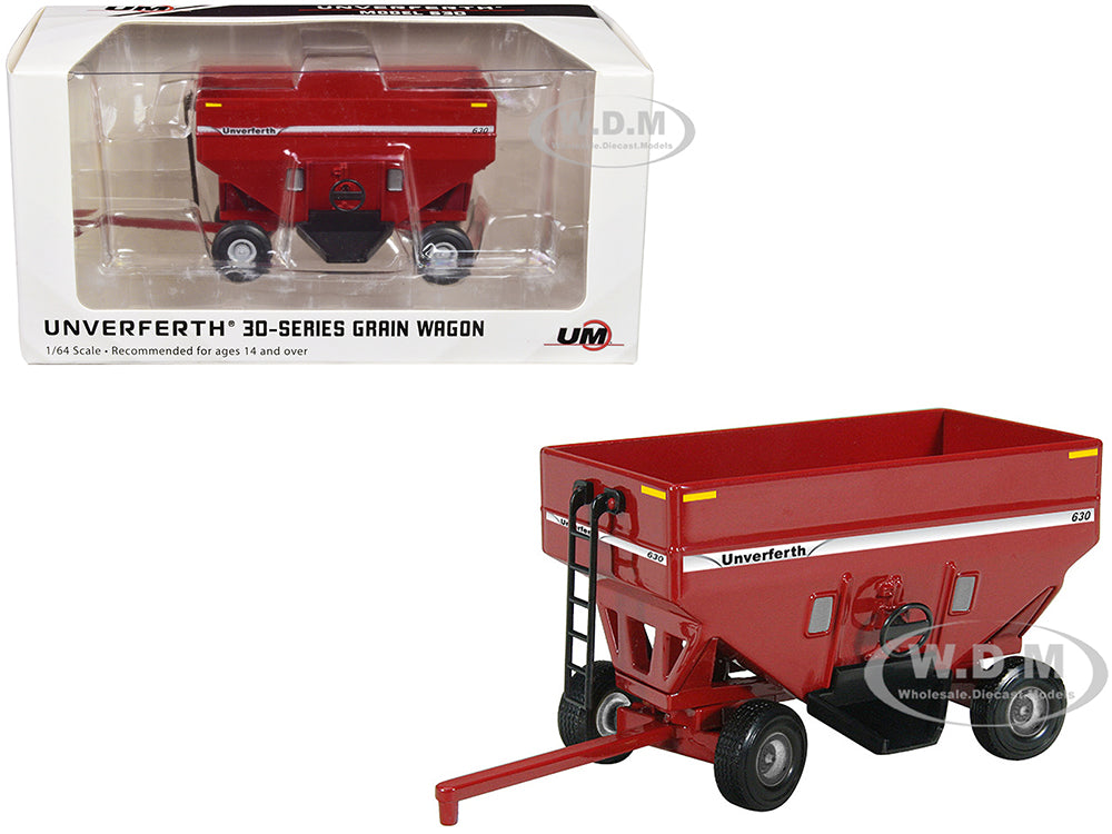 Unverferth 630 Grain Wagon Red 1-64 Diecast Model by SpecCast