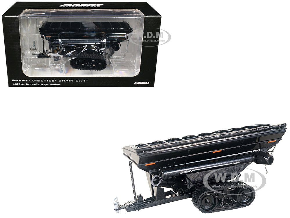 Brent V1300 Grain Cart with Tracks Black Metallic 1-64 Diecast Model by SpecCast
