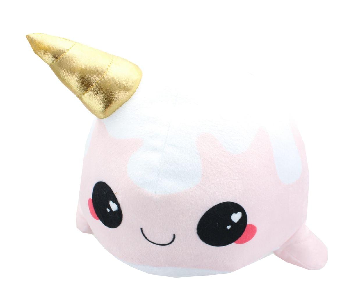 Glitter Galaxy 12" Ice Cream Cone Horn Pink Narwhal Collectible Plush