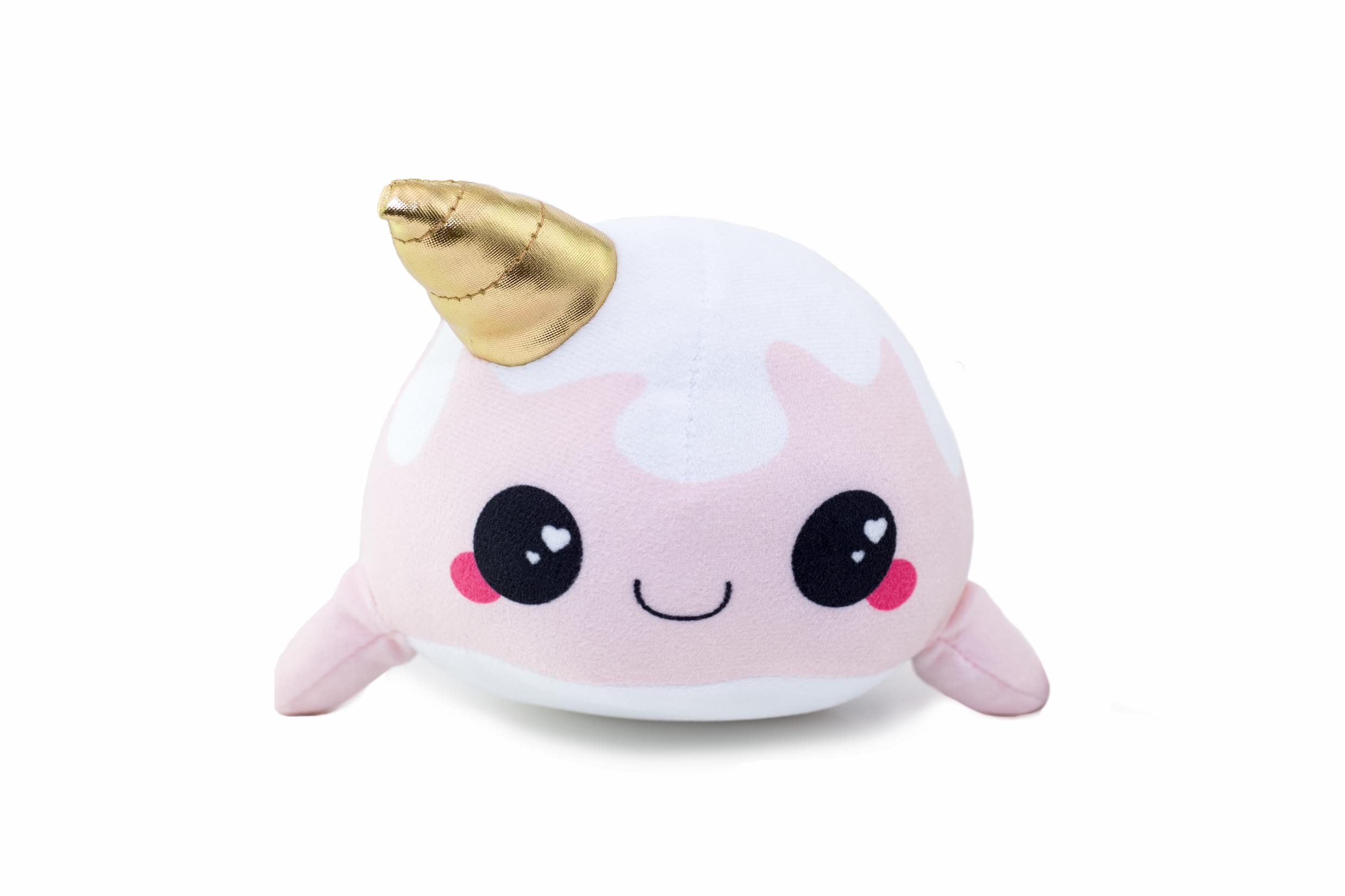 Glitter Galaxy 6" Ice Cream Cone Horn Pink Narwhal Collectible Plush