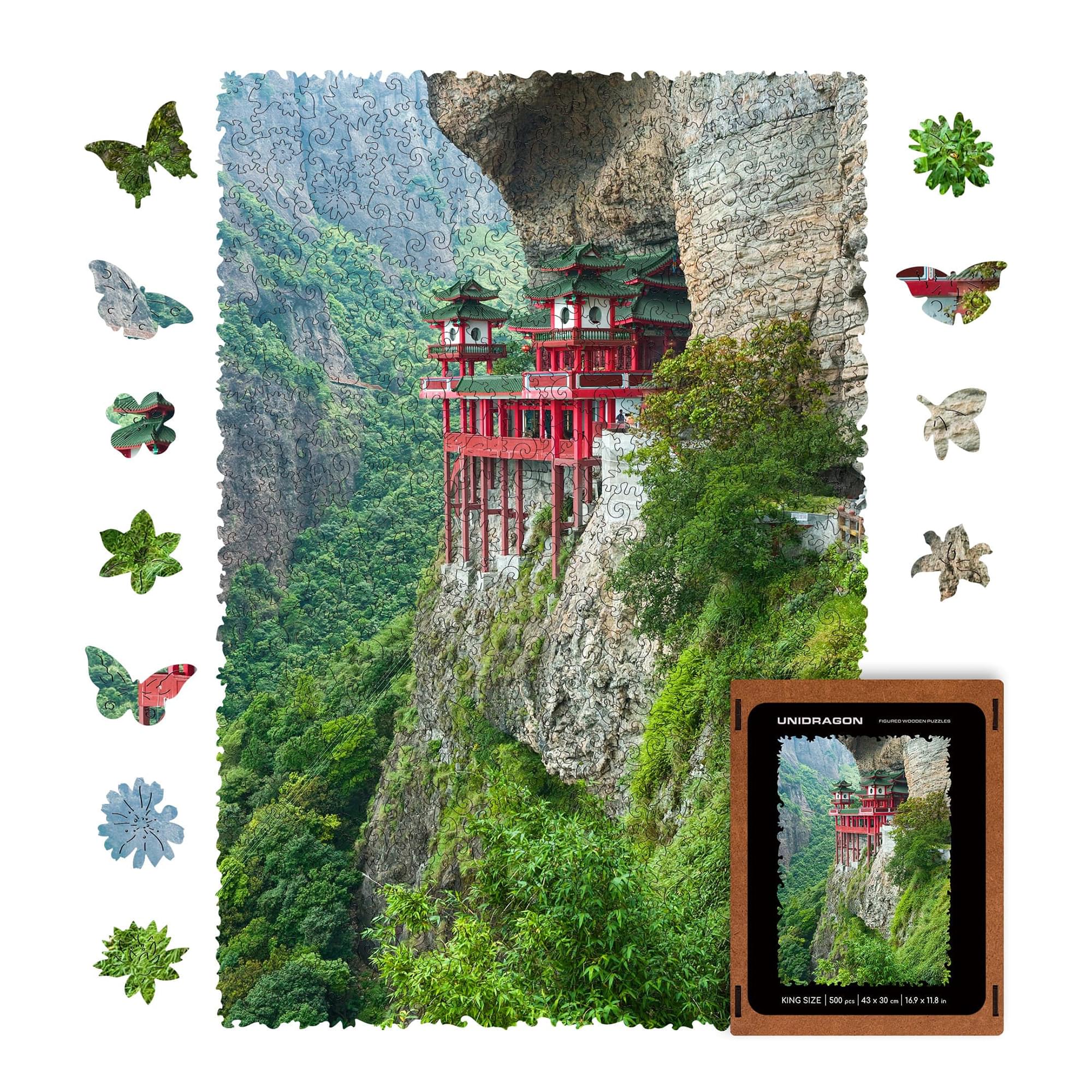 Soaring Temple 125 Piece Wooden Jigsaw Puzzle