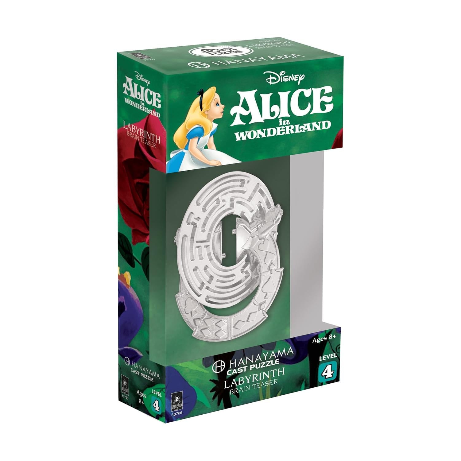 Hanayama Level 4 Cast Metal Brain Teaser Puzzle | Alice Labyrinth