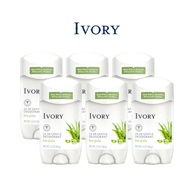 Ivory Aluminum Free Deodorant (6-Pack)