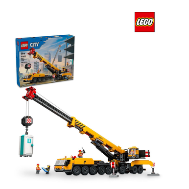 LEGO City Yellow Mobile Construction Crane Toy Set